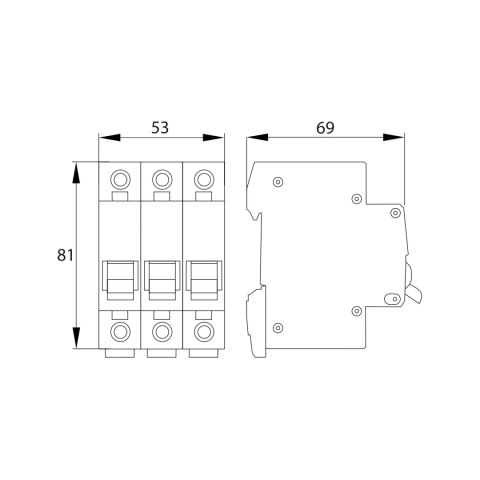 Wyłącznik bezpiecznik nadprądowy 3P B6A BEMKO