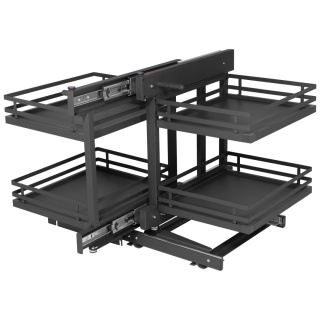 Kosz Cargo Magic Corner 1000mm MPTJ017EL Lewy Grafit AMIX