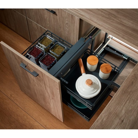 Kosz Cargo Magic Corner 1200mm MPTJ017EL Lewy Grafit AMIX