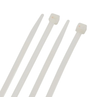 Opaski zaciskowe trytytki 2.5x100mm Białe 25szt BEMKO