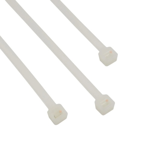 Opaski zaciskowe trytytki 2.5x100mm Białe 25szt BEMKO