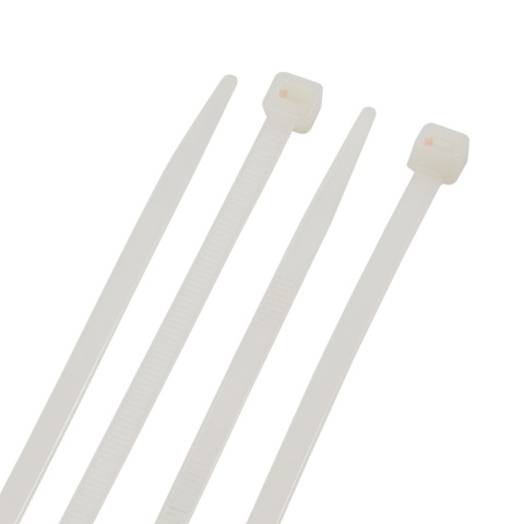 Opaski zaciskowe trytytki 3.6x140mm Białe 100szt BEMKO