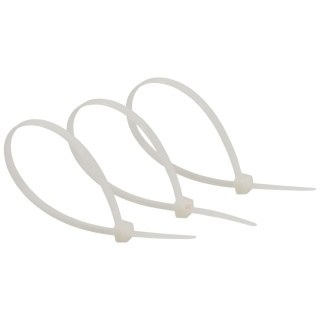 Opaski zaciskowe trytytki 3.6x140mm Białe 100szt BEMKO