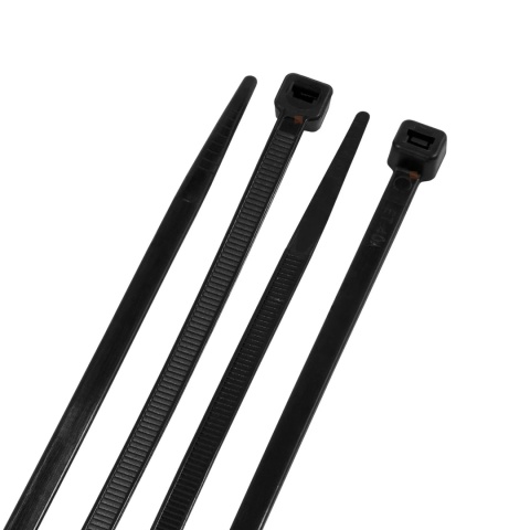 Opaski zaciskowe trytytki 4.8x300mm Czarne 100szt BEMKO