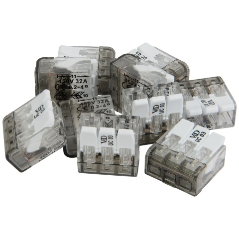 Szybkozłączki na drut 3×4mm P053 100szt BEMKO