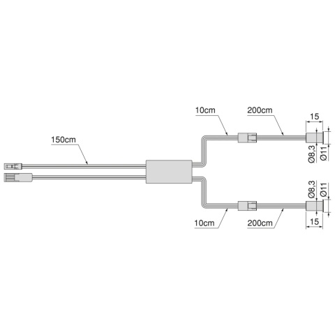 Włącznik Smart switch/door DOUBLE do opraw LED 12V/24V DC Czarny Emuca