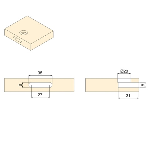 Włącznik Smart switch/door DOUBLE do opraw LED 12V/24V DC z podczerwienią Emuca