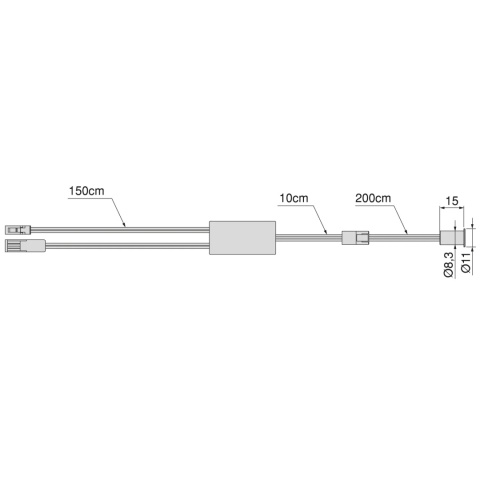 Włącznik Smart switch/door SIMPLE do opraw LED 12V/24V DC Czarny Emuca