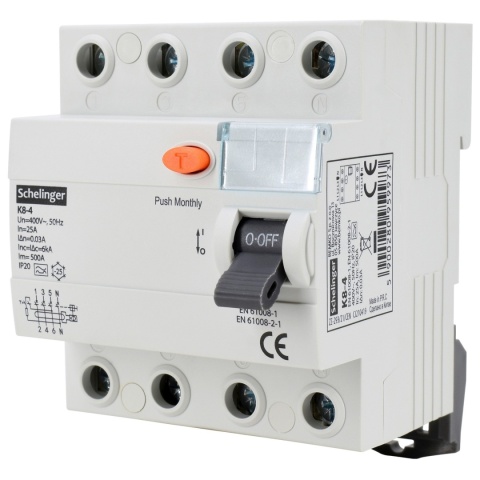 Wyłącznik różnicowoprądowy A 4P 63A 30mA BEMKO