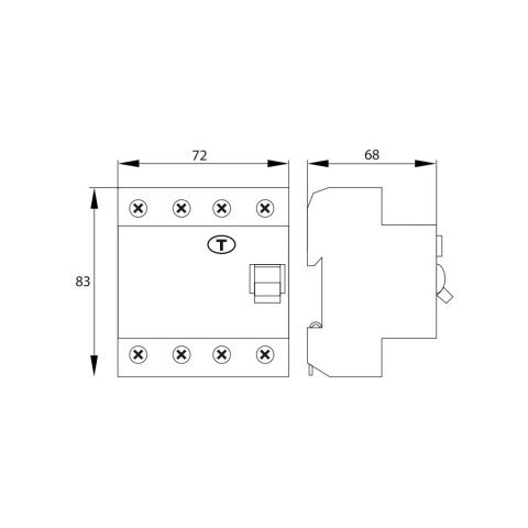 Wyłącznik różnicowoprądowy AC 4P 40A 30mA BEMKO
