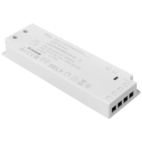 Zasilacz LED EASY CLICK 30W 24V IP20 do taśmy LED GTV