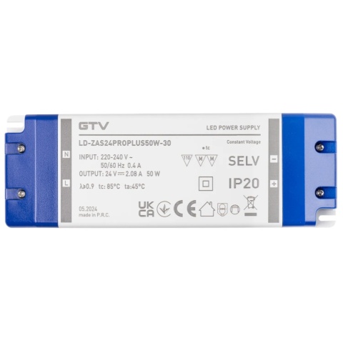 Zasilacz LED PRO+ 50W 24V IP20 do taśmy LED GTV