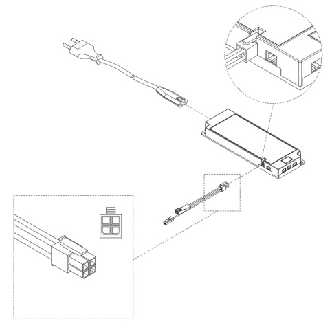 Konwerter LED SMART 24V DC, 60W, MINILED