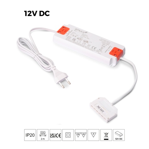 Konwerter Zasilacz napięcia stałego do opraw LED 12V DC, 100W, MINILED Emuca