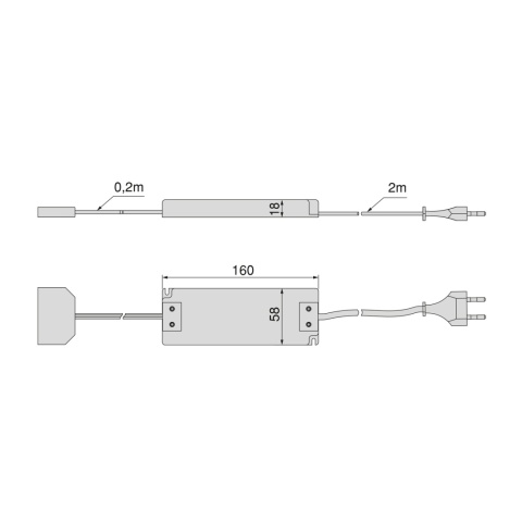 Konwerter Zasilacz napięcia stałego do opraw LED 12V DC, 100W, MINILED Emuca