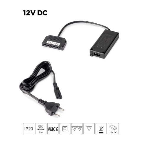 Konwerter Zasilacz napięcia stałego do opraw LED 12V DC, 15W, MINILED Emuca
