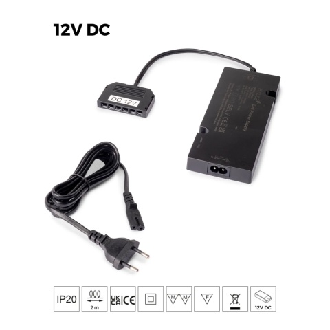 Konwerter Zasilacz napięcia stałego do opraw LED 12V DC, 50W, MINILED Emuca