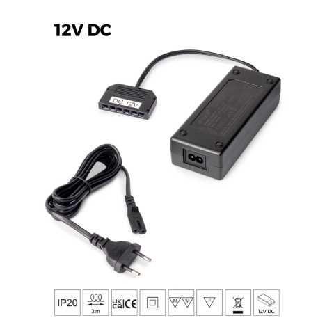 Konwerter Zasilacz napięcia stałego do opraw LED 12V DC, 72W, MINILED Emuca