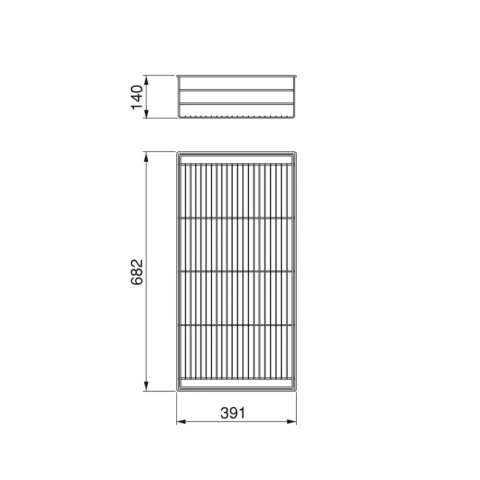 Kosz wielofunkcyjny do szafy 682mm (M80) HACK Kaszmir EMUCA