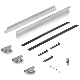 Podstawowy komplet okuć Concepta3 do drzwi przesuwnych LEWY 25kg Emuca