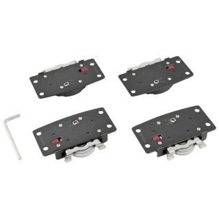 System FLOW 2 do szafy z drzwiami przesuwnymi wspieranymi - zestaw czarny EMUCA