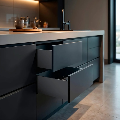 Szuflada ELITE BOX L-270mm H-167mm Wysoka antracyt AMIX