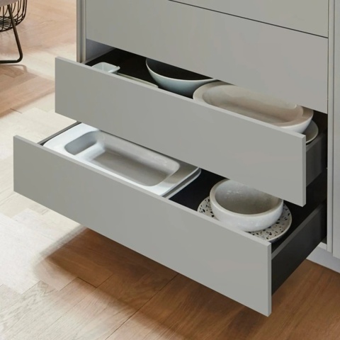 Szuflada ELITE BOX L-450mm H-116mm Średnia biała AMIX