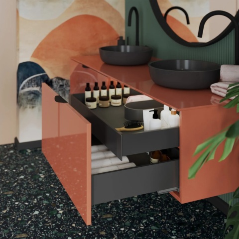 Szuflada ULTRA BOX H-167mm L-500mm Wysoka grafit REJS