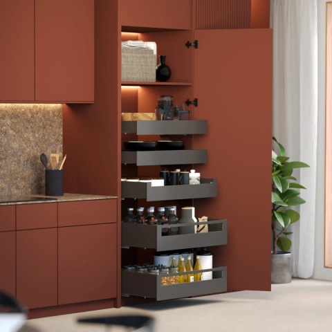 Szuflada ULTRA BOX H-199mm L-450mm Bardzo Wysoka grafit REJS