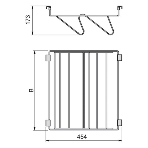 Szuflada na buty do szafy 800MM WIRE MOKA EMUCA