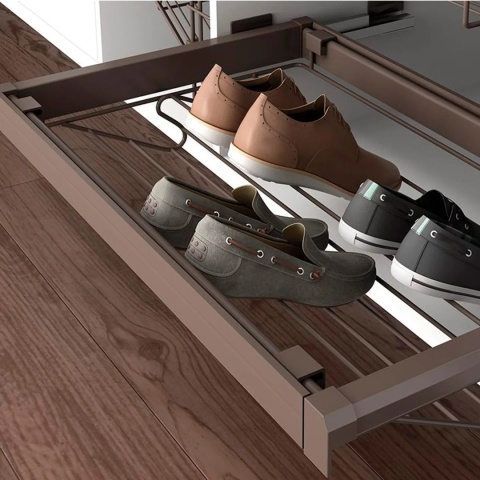 Szuflada na buty do szafy 800MM WIRE MOKA EMUCA