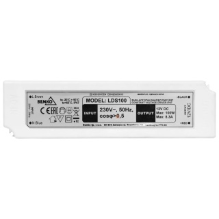Zasilacz LED 100W 12V IP67 hermetyczny do taśmy LED Bemko