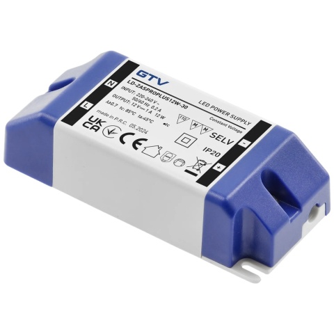 Zasilacz LED PRO+ 12W 12V IP20 do taśmy LED GTV