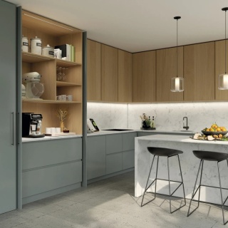 Zestaw okuć PULL Concepta3 do drzwi przesuwnych PRAWY Emuca