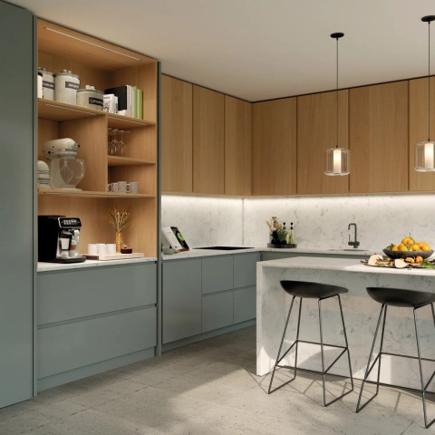 Zestaw okuć PUSH Concepta3 do drzwi przesuwnych PRAWY Emuca