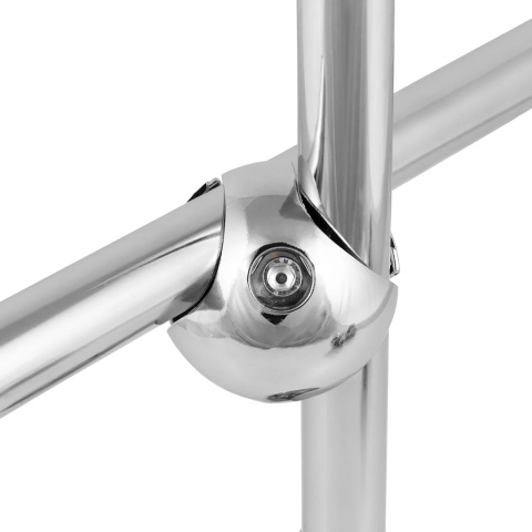 Złącze dwukierunkowe prawe złączka do drążka rury fi 25mm - chrom