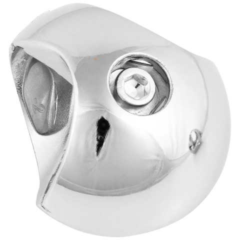 Złącze dwukierunkowe prawe złączka do drążka rury fi 25mm - chrom