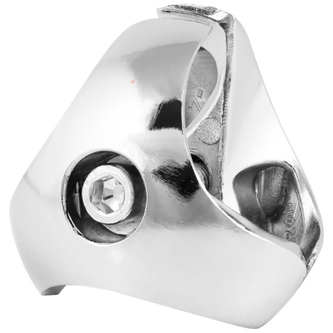 Złącze trzykierunkowe lewe złączka do drążka rury fi 25mm - chrom