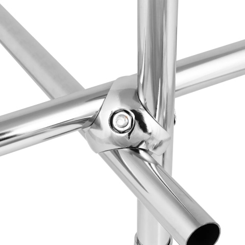 Złącze trzykierunkowe prawe złączka do drążka rury fi 25mm - chrom