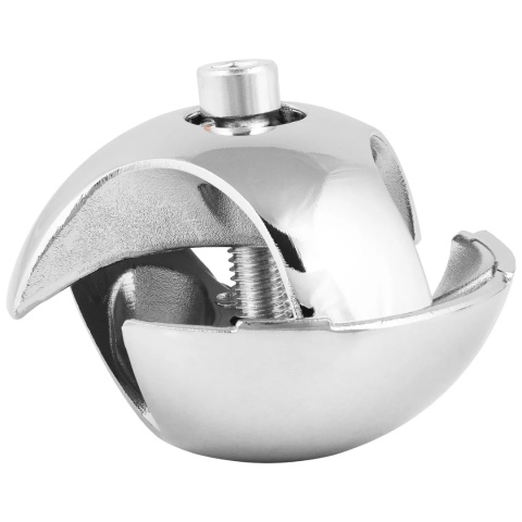 Złącze dwukierunkowe lewe złączka do drążka rury fi 25mm - chrom