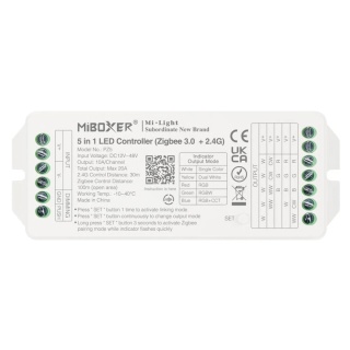Kontroler MIBOXER PZ5 Sterownik taśma LED 15w1 LED Zigbee 3.0 12-48VDC 20A