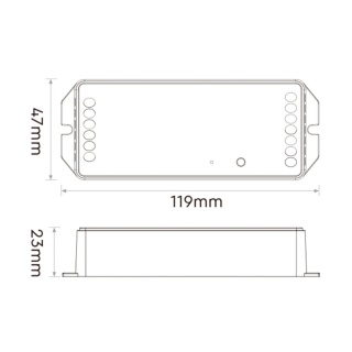 Kontroler MIBOXER PZ5 Sterownik taśma LED 15w1 LED Zigbee 3.0 12-48VDC 20A