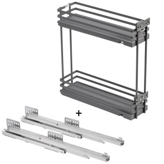 Kosz Cargo MovixPro 15 2P boczny lewy Antracyt GTV