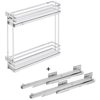 Kosz Cargo MovixPro 15 2P boczny prawy Biały Chrom GTV