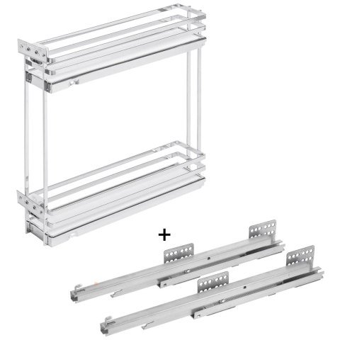 Kosz Cargo MovixPro 15 2P boczny prawy Biały Chrom GTV