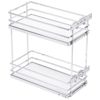 Kosz Cargo MovixPro 40 2P boczny Biały Chrom GTV