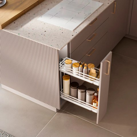 Kosz Cargo MovixPro 50 2P boczny Biały Chrom GTV