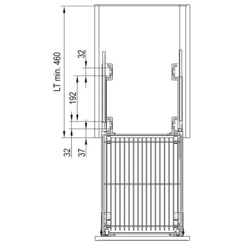 Kosz Cargo na bieliznę 40 CICHY DOMYK Biały REJS