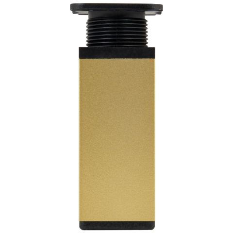 Nóżka meblowa kwadratowa regulowana h-100 aluminiowa Złoto brokat