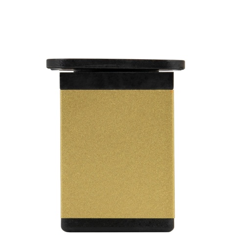 Nóżka meblowa kwadratowa regulowana h-60 aluminiowa Złoto brokat